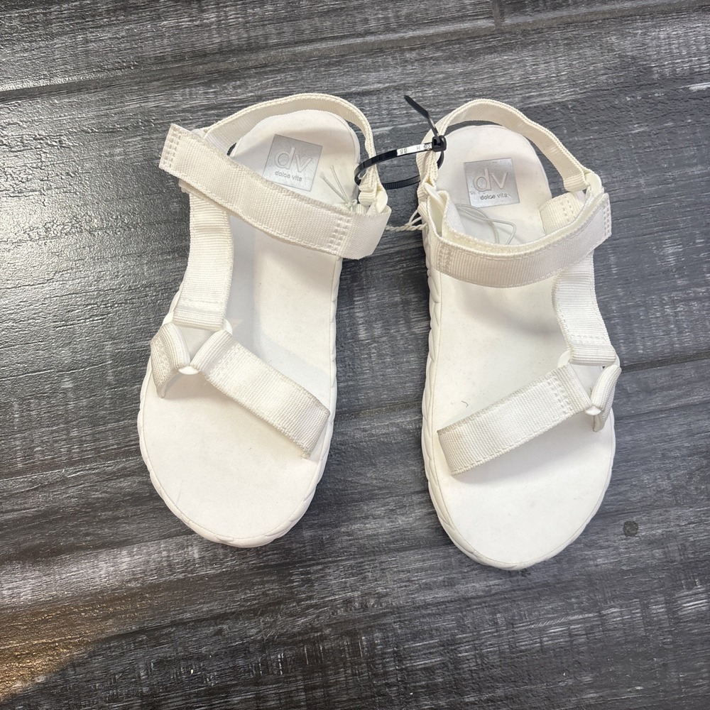 DV by Dolce Vita Girls Zaidy Sandals - White - Size 2 NWOT Vacation Beach